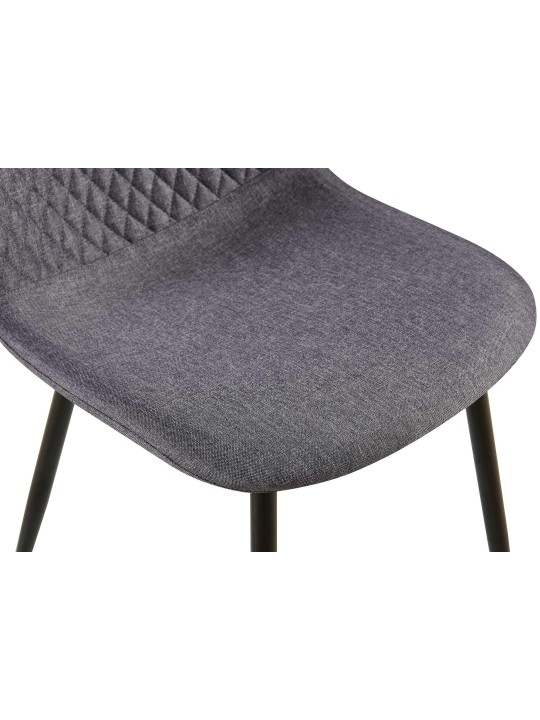 Scaun Giverny stofa, gri închis