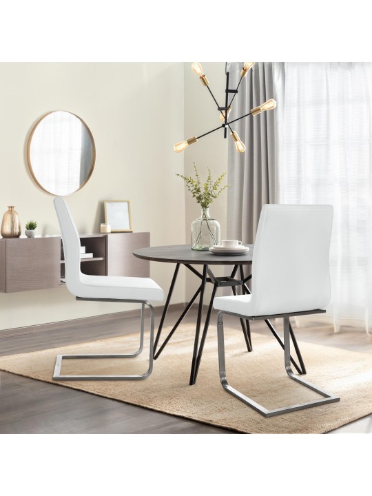 Scaun de sufragerie Belfort, alb