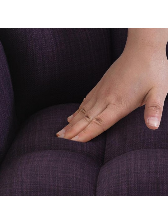 Scaun de bar din material Damaso B cu cadru de 4 picioare, lila