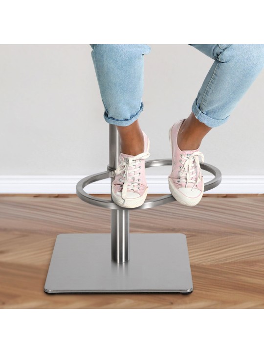 Scaun de bar Damaso E stofa, maro pământiu