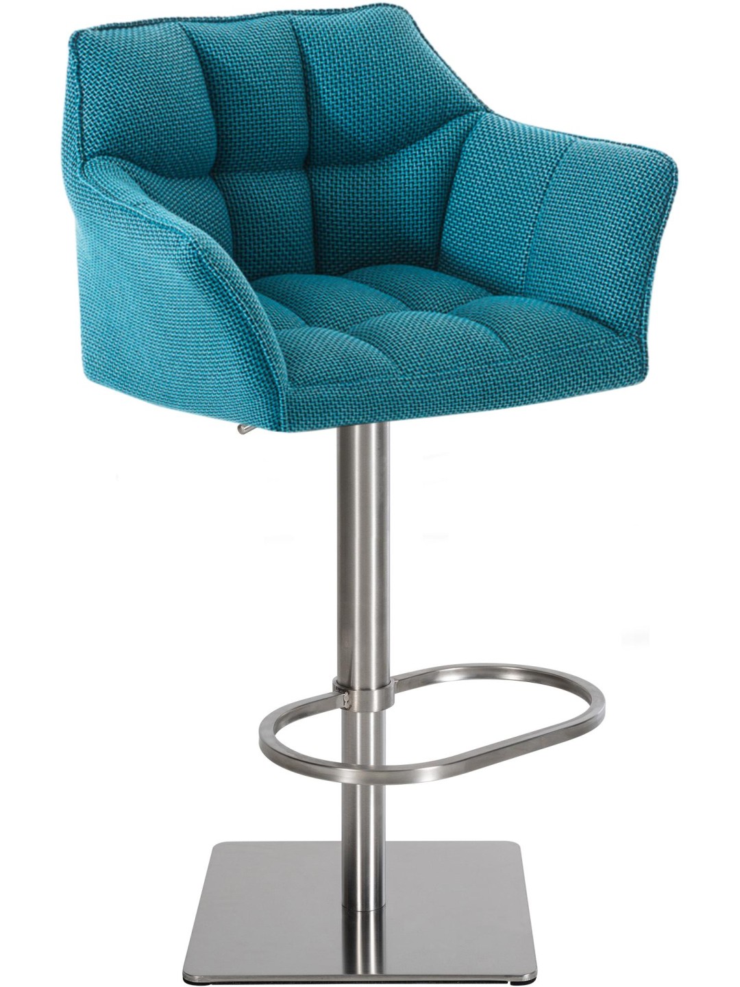 Scaun de bar Damaso E stofa, turcoaz