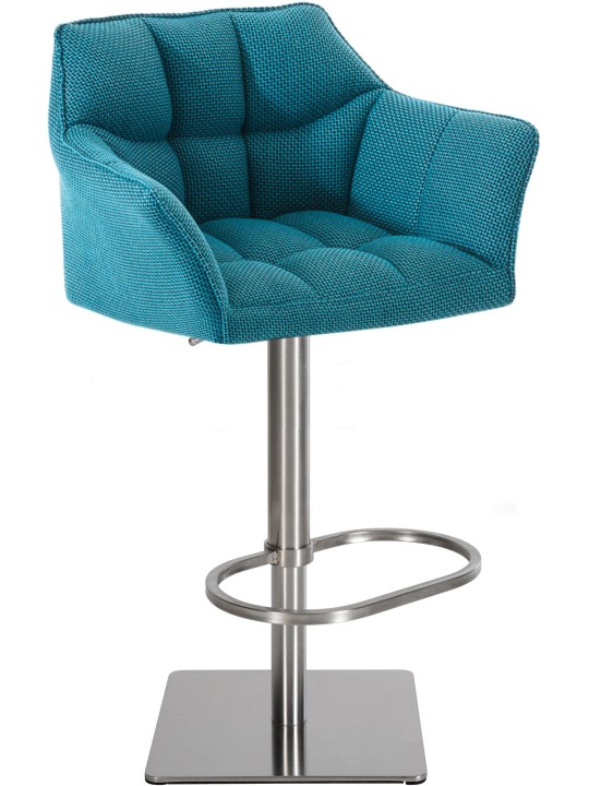 Scaun de bar Damaso E stofa, turcoaz