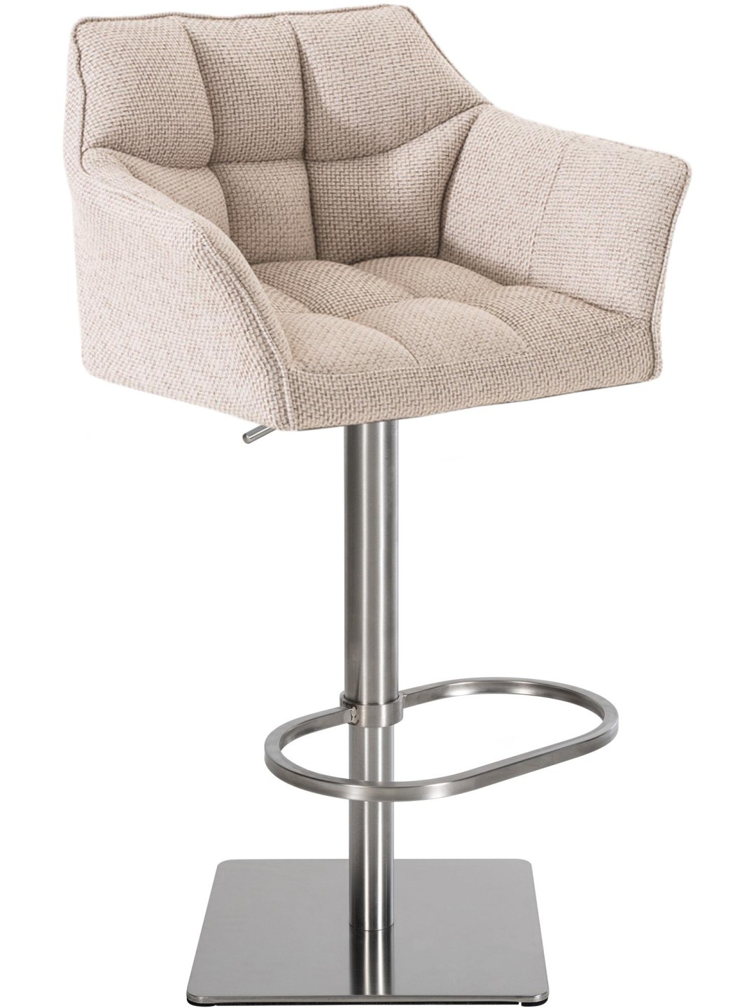 Scaun de bar Damaso E stofa, fildeș