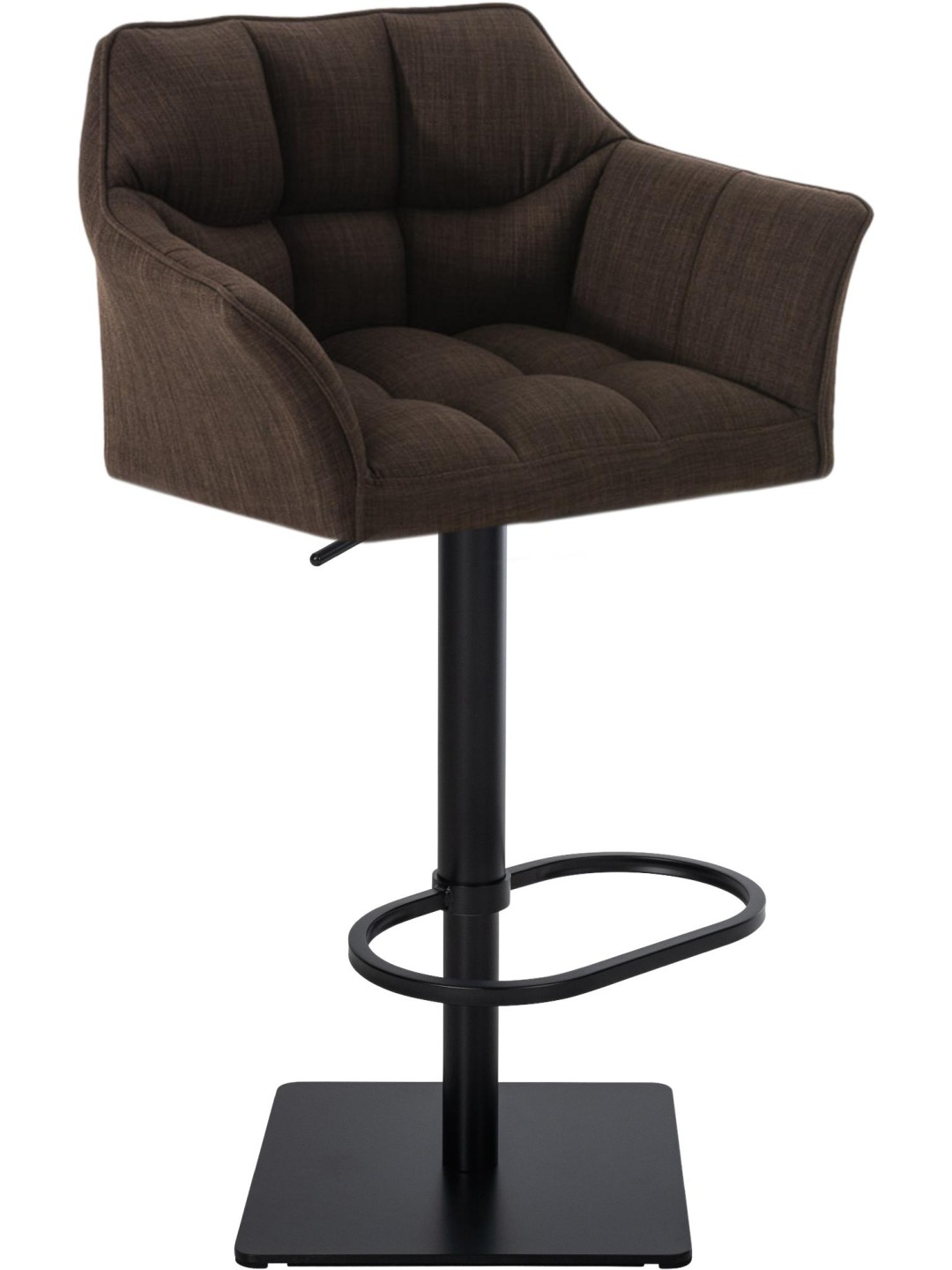 Scaun de bar Damaso B stofa, maro