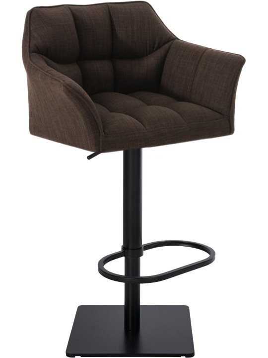Scaun de bar Damaso B stofa, maro