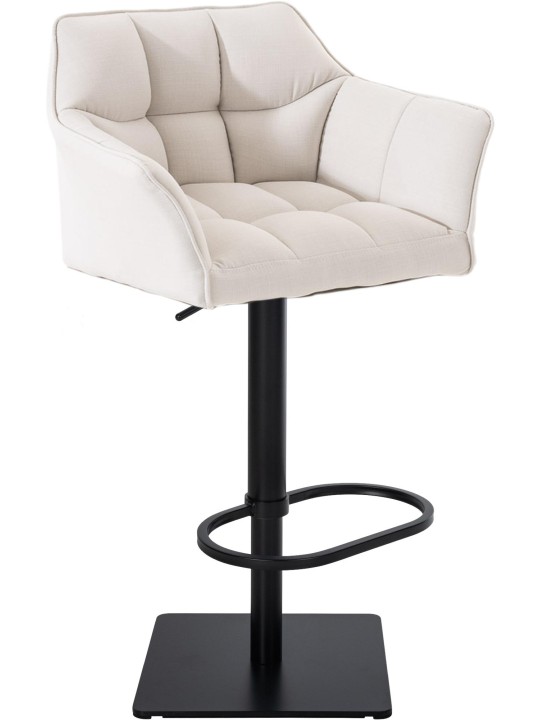 Scaun de bar Damaso B stofa, alb