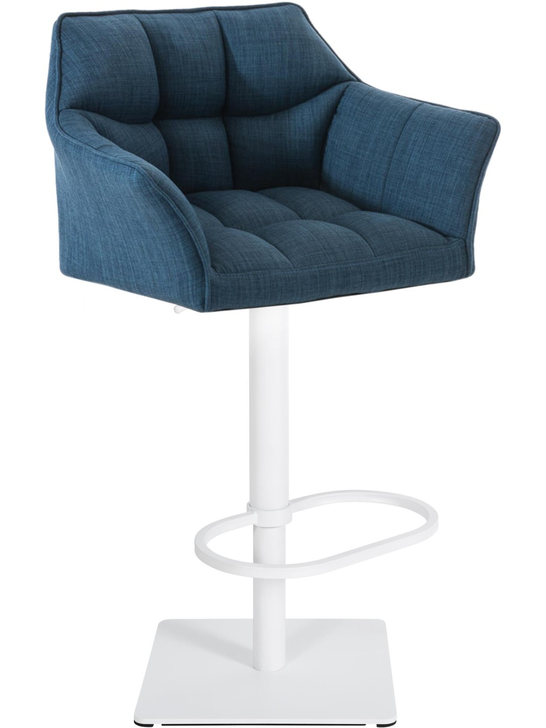 Scaun de bar Damaso W stofa, albastru
