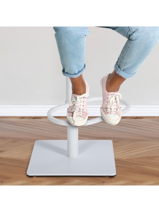 Scaun de bar Damaso W stofa, gri închis