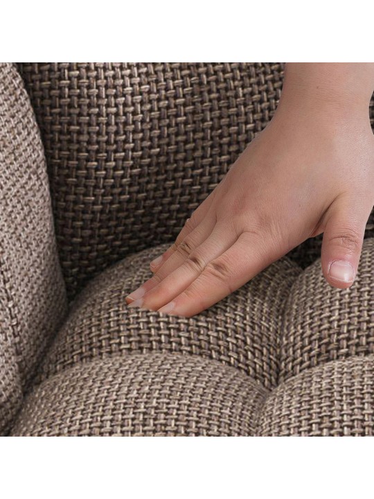 Scaun de bar Damaso W stofa, maro pământiu