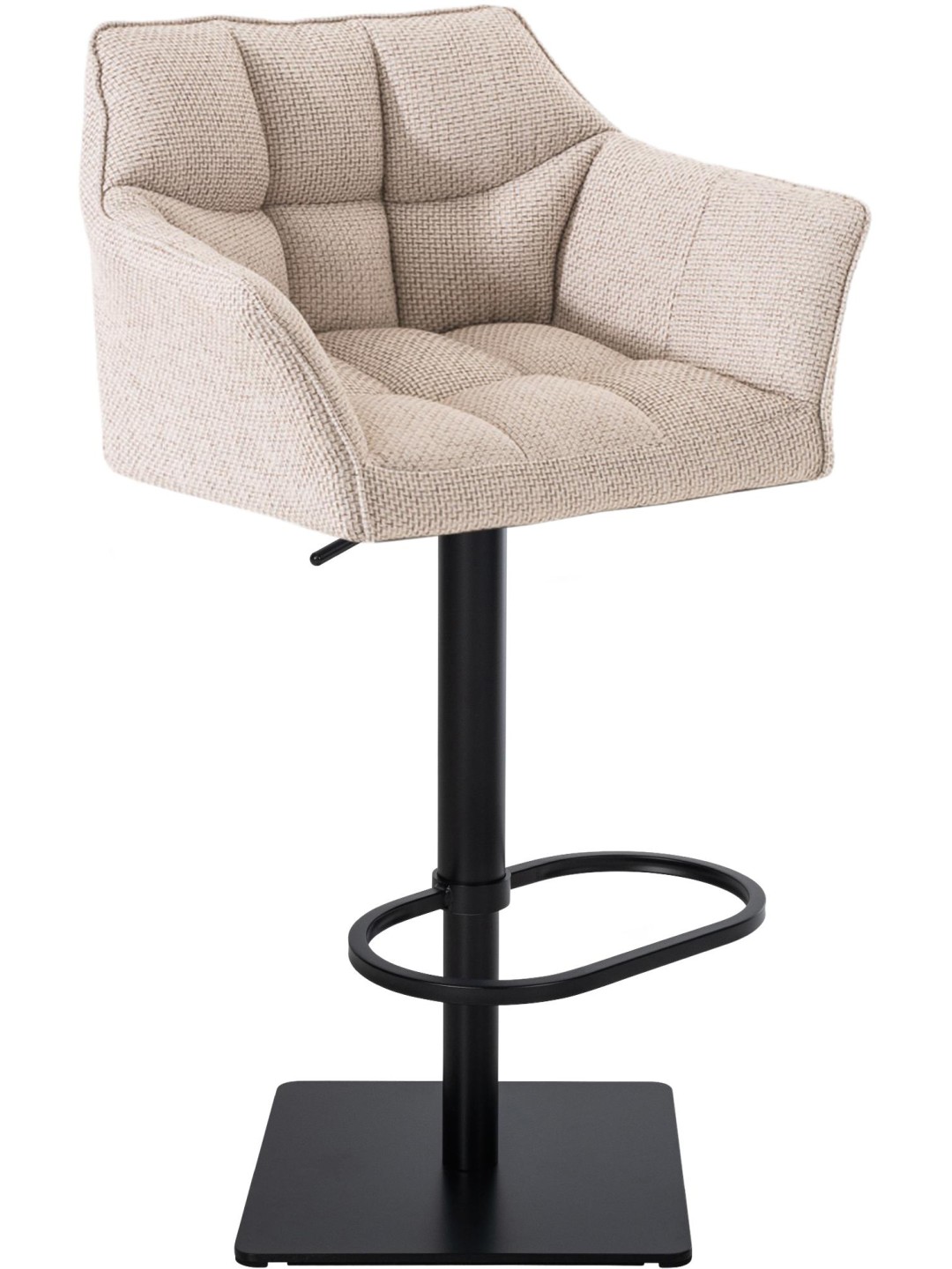 Scaun de bar Damaso B stofa, fildeș