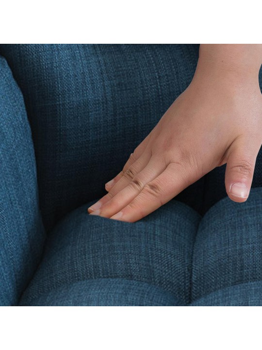 Scaun de bar Damaso E stofa, albastru