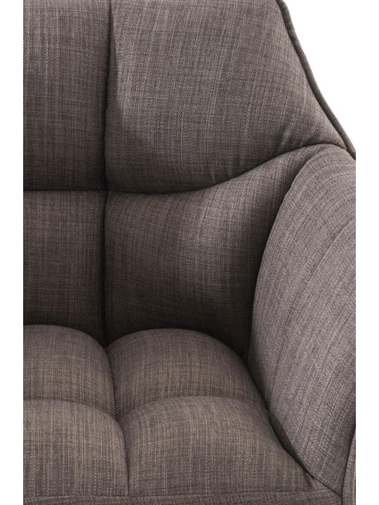 Set 2 taburete de bar stofa Damaso, gri