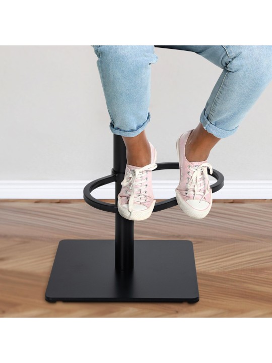 Set 2 taburete de bar stofa Damaso, alb