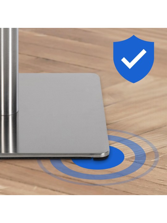 Set 2 taburete de bar tesatura Damaso inox, albastru