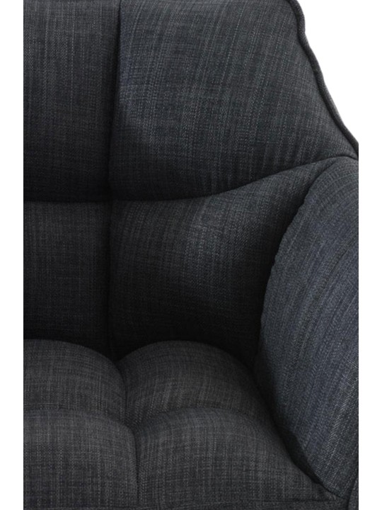 Set 2 taburete de bar tesatura Damaso inox, gri închis