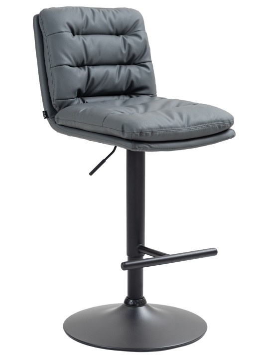 Scaun de bar Damar imitatie piele, gri