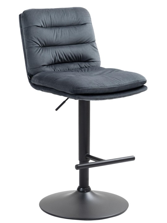 Scaun de bar Damar catifea, gri închis Scaun de bar Damar catifea, gri închis