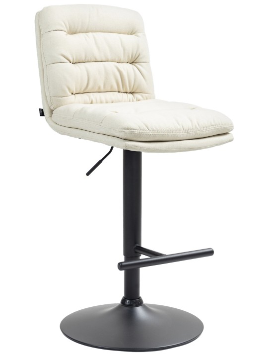 Scaun de bar stofa Damar, crem