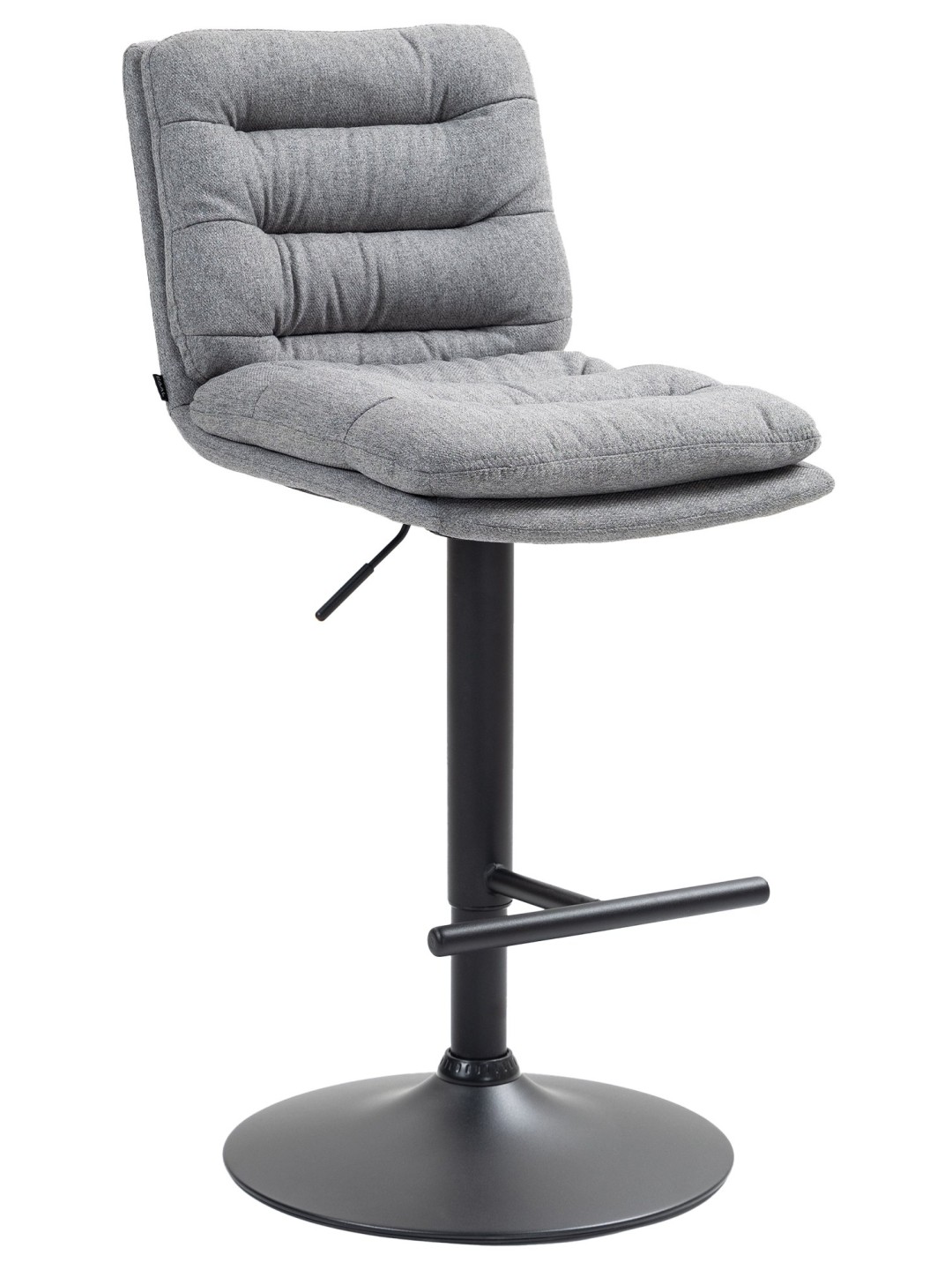 Scaun de bar stofa Damar, gri