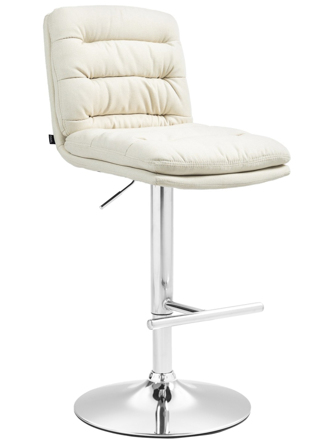 Scaun de bar Damar stofa crom, crem