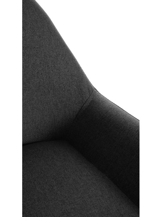 Scaun de bar Braga Gold stofa, negru