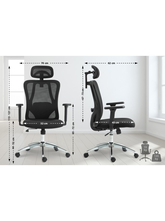 Scaun de birou Bryden, negru Scaun de birou Bryden, negru