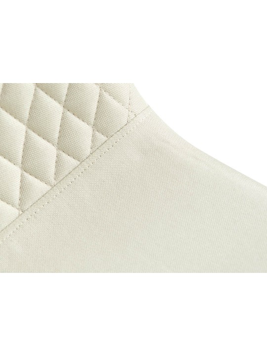 Set 4 scaune din material Giverny, crem