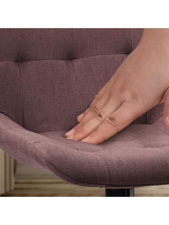 Scaun de sufragerie Merna stofa, maro