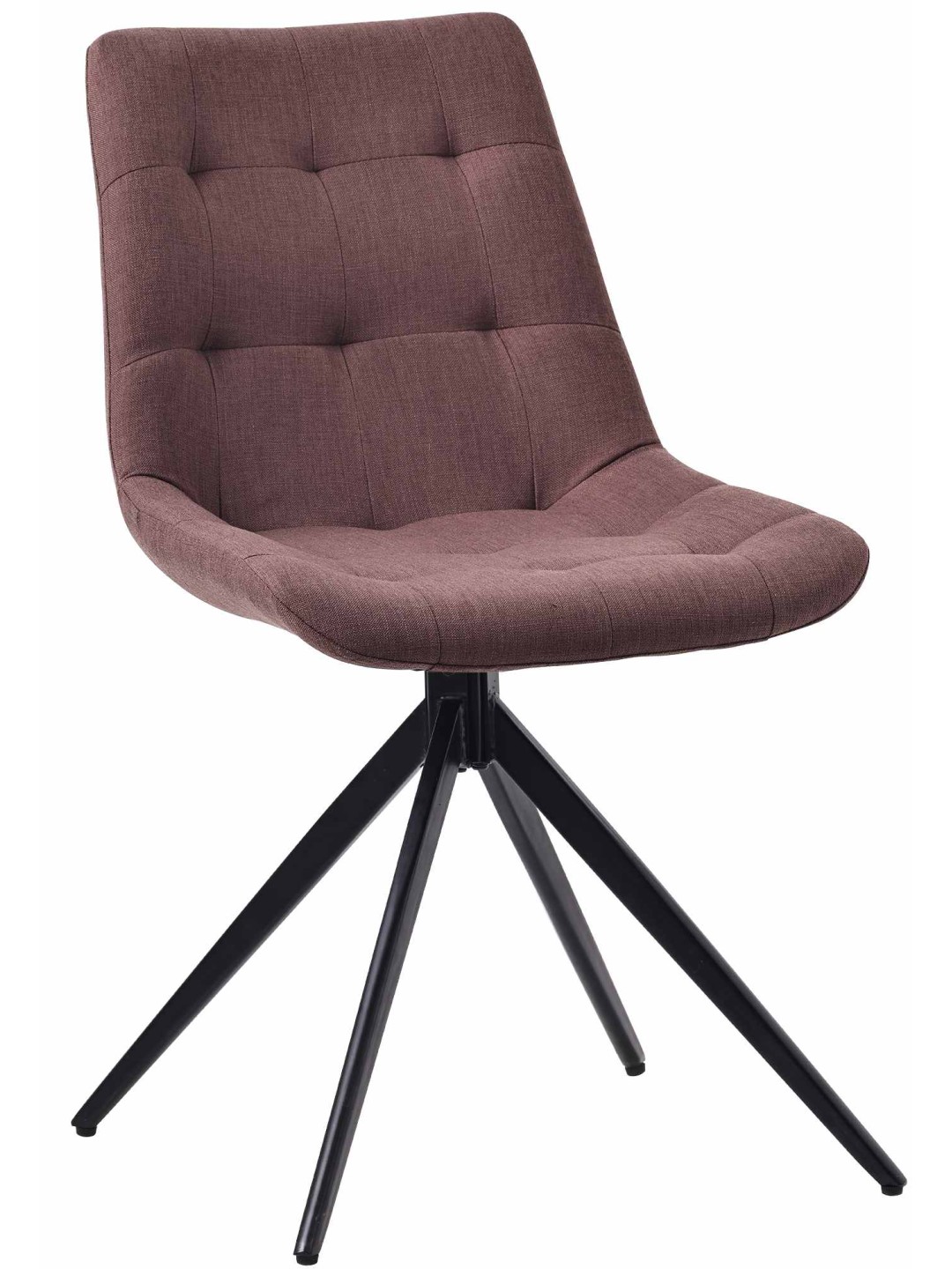 Scaun de sufragerie Merna stofa, maro