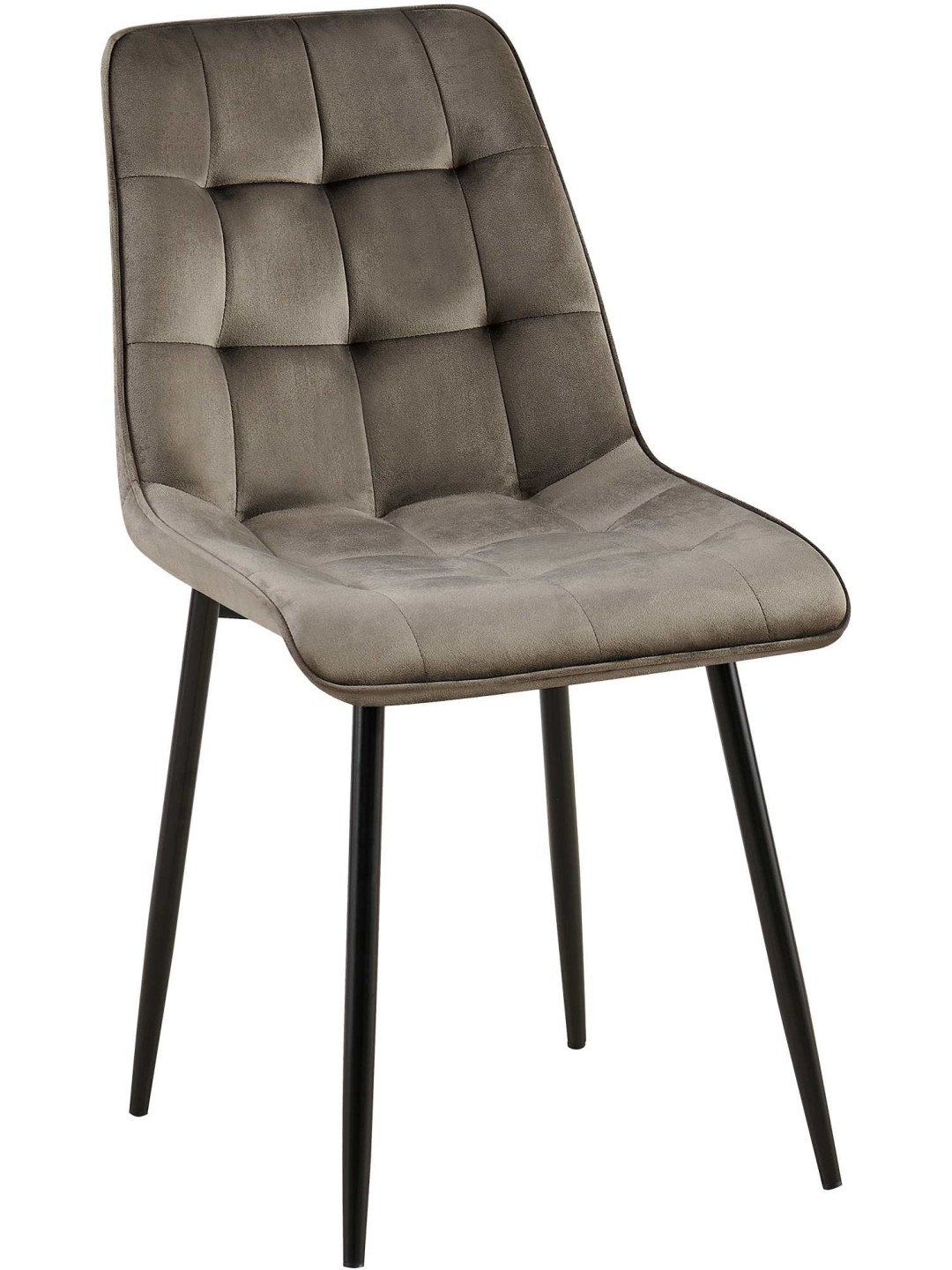 Scaun de sufragerie din catifea Gifford, antracit