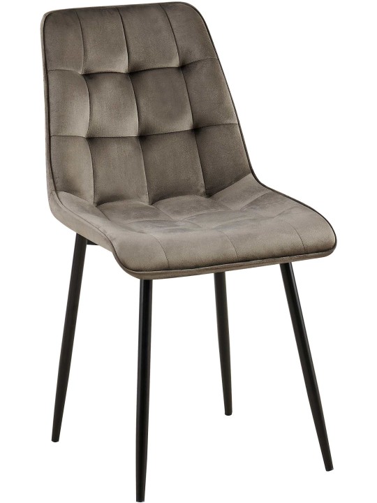 Scaun de sufragerie din catifea Gifford, antracit