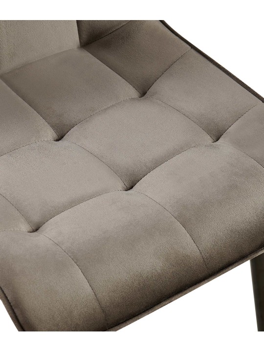 Scaun de sufragerie din catifea Gifford, antracit