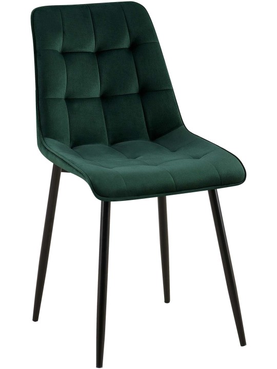 Scaun de sufragerie din catifea Gifford, verde