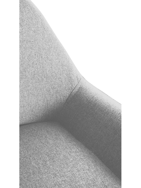 Set 2 taburete de bar Braga Gold Fabric, gri