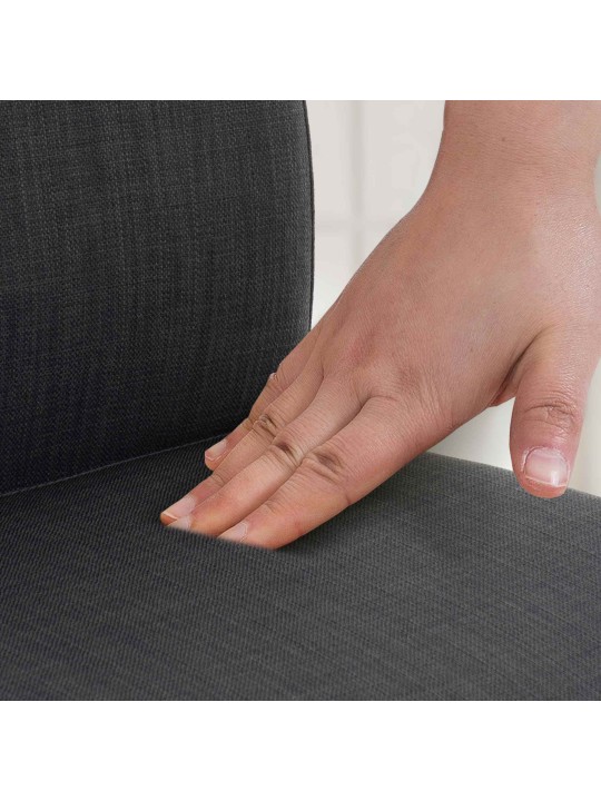 Scaun de bar Cadiz tesatura otel inoxidabil, gri închis