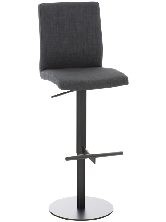 Scaun bar Cadiz stofa, gri închis