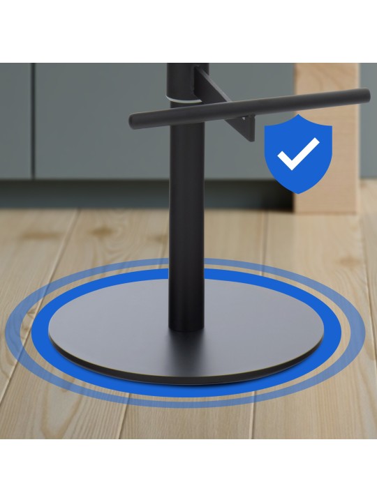 Set 2 scaune de bar tesatura Cadiz, gri închis Set 2 scaune de bar tesatura Cadiz, gri închis