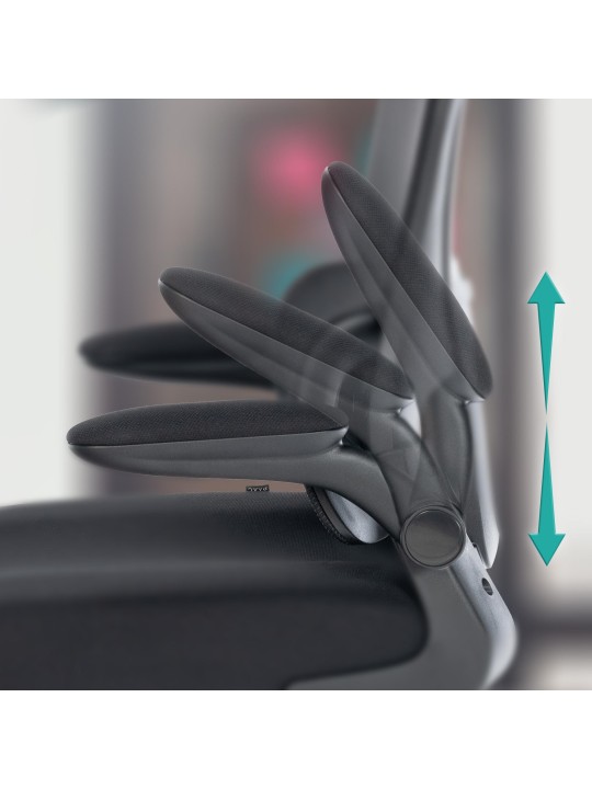 Scaun de birou Overton, negru