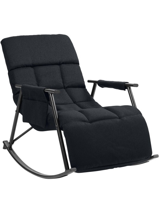 Scaun balansoar Cathy stofa, negru