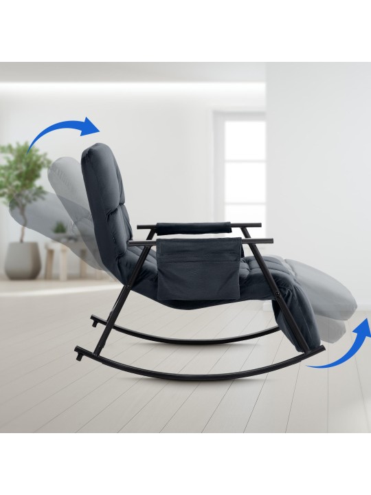 balansoar Cathy catifea, negru