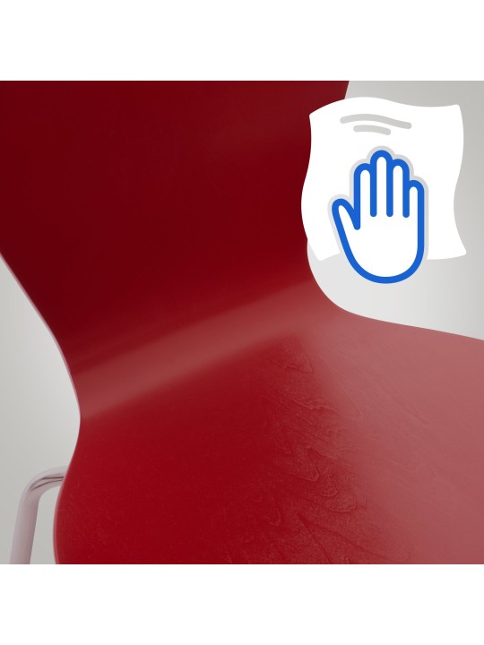 Set de 4 scaune vizitator Calisto, roșu