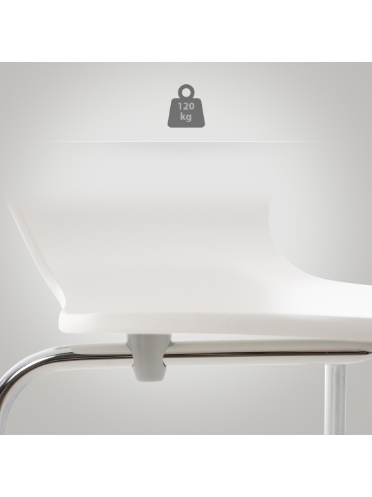 Set de 4 scaune vizitator Calisto, alb