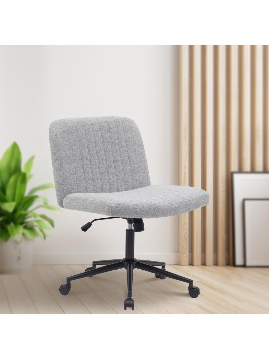 Scaun de birou tesatura Kingman, gri deschis
