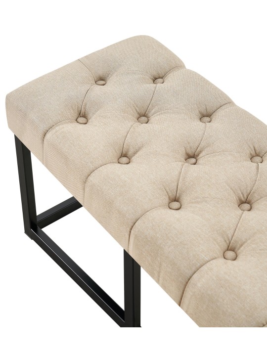 Bancă Amun țesătură B120, taupe