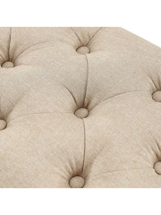 Bancă Amun țesătură B120, taupe