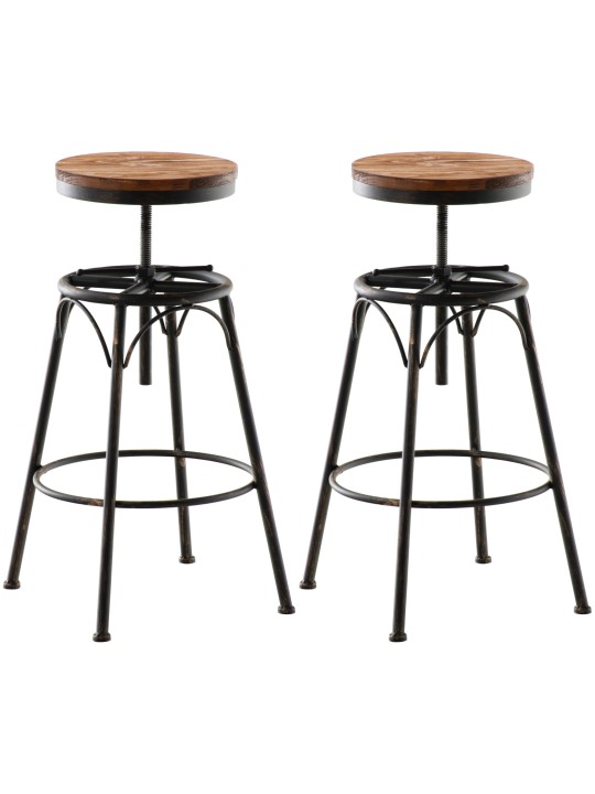 Set 2 taburete de bar Beam, bronz Set 2 taburete de bar Beam, bronz