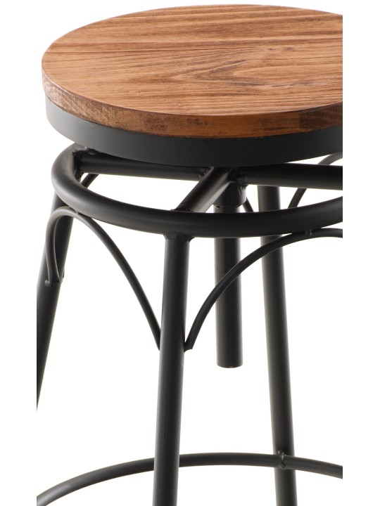 Set 2 taburete de bar Beam, negru