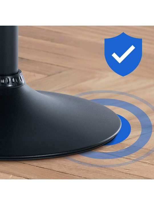 Set 2 scaune de bar Braga catifea, albastru