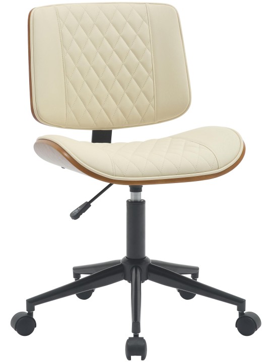 Scaun de birou Plover imitatie piele, nuc/crem Scaun de birou Plover imitatie piele, nuc/crem