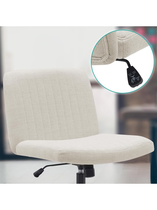 Scaun de birou tesatura Kingman, crem